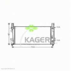 31-1676 KAGER Радиатор, охлаждение двигателя