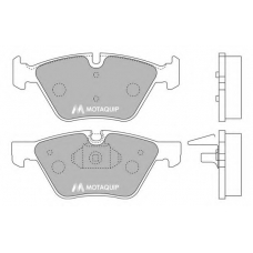LVXL1292 MOTAQUIP Комплект тормозных колодок, дисковый тормоз