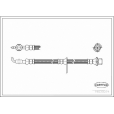 19033074 CORTECO Тормозной шланг