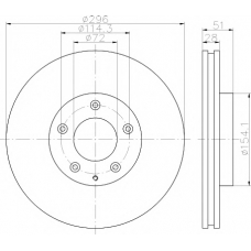 8DD 355 112-891 HELLA PAGID Тормозной диск