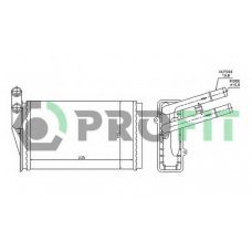 PR 0018N1 PROFIT Теплообменник, отопление салона
