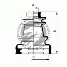 QJB273 QH Benelux Комплект пылника, приводной вал