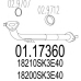 01.17360 MTS Труба выхлопного газа