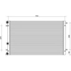 350213105100 MAGNETI MARELLI Радиатор, охлаждение двигателя