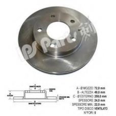 IBT-1348 IPS Parts Тормозной диск