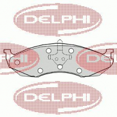 LP1615 DELPHI Комплект тормозных колодок, дисковый тормоз