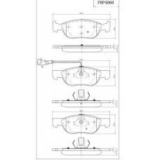 FBP4060 FI.BA Комплект тормозных колодок, дисковый тормоз