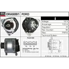 DRA9891 DELCO REMY Генератор