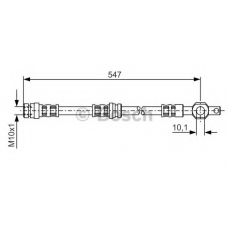 1 987 476 542 BOSCH Тормозной шланг