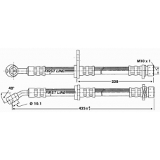 FBH6744 FIRST LINE Тормозной шланг