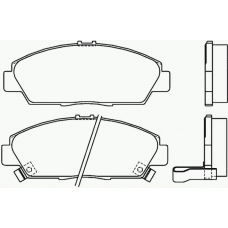 P 28 021 BREMBO Комплект тормозных колодок, дисковый тормоз