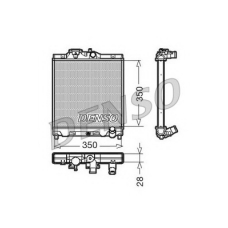 DRM40004 NPS Радиатор, охлаждение двигателя