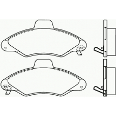 P 24 045 BREMBO Комплект тормозных колодок, дисковый тормоз