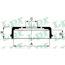 7D0716 LPR Тормозной барабан