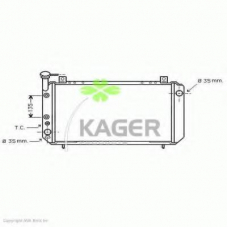 31-3286 KAGER Радиатор, охлаждение двигателя