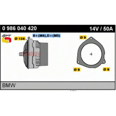 0 986 040 420 BOSCH Генератор