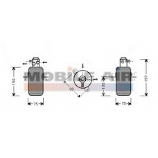 3000D266 VAN WEZEL Осушитель, кондиционер