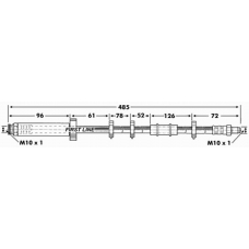 FBH6773 FIRST LINE Тормозной шланг