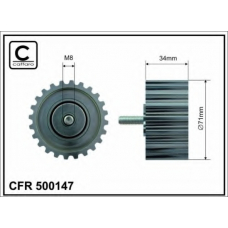 500147 CAFFARO Паразитный / ведущий ролик, зубчатый ремень