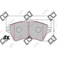 BP2196 DJ PARTS Комплект тормозных колодок, дисковый тормоз