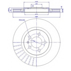 142.711 CAR Тормозной диск