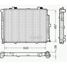DRM17086 DENSO Радиатор, охлаждение двигателя
