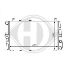 8134101 DIEDERICHS Радиатор, охлаждение двигателя
