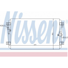 94052 NISSENS Конденсатор, кондиционер