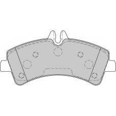 FD7582V NECTO Комплект тормозных колодок, дисковый тормоз