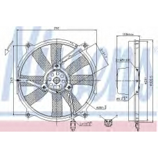 85701 NISSENS Вентилятор, охлаждение двигателя