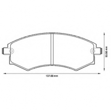 572496B BENDIX Комплект тормозных колодок, дисковый тормоз