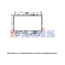 510081N AKS DASIS Радиатор, охлаждение двигателя
