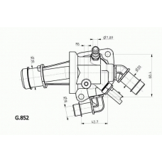 G.852.88 BEHR Термостат, охлаждающая жидкость