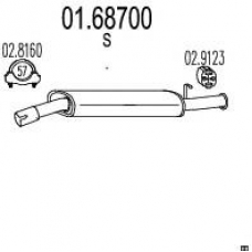 01.68700 MTS Глушитель выхлопных газов конечный