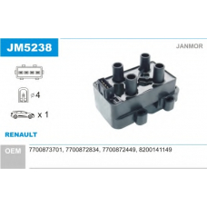 JM5238 JANMOR Катушка зажигания