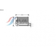 HY6118 AVA Теплообменник, отопление салона