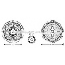 MSC489 AVA Сцепление, вентилятор радиатора