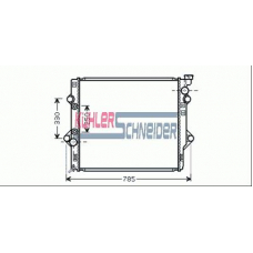 3201481 KUHLER SCHNEIDER Радиатор, охлаждение двигател