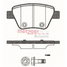1420.00 METZGER Комплект тормозных колодок, дисковый тормоз