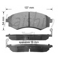 FK11095 KAISHIN Комплект тормозных колодок, дисковый тормоз