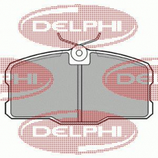 LP466 DELPHI Комплект тормозных колодок, дисковый тормоз