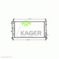 31-0334 KAGER Радиатор, охлаждение двигателя