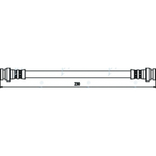 HOS3301 APEC Тормозной шланг