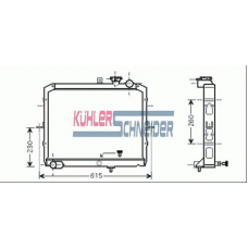 5200431 KUHLER SCHNEIDER Радиатор, охлаждение двигател