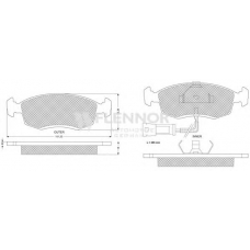 FB211013 FLENNOR Комплект тормозных колодок, дисковый тормоз