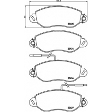 8DB 355 010-531 HELLA Комплект тормозных колодок, дисковый тормоз