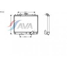 MT2162 AVA Радиатор, охлаждение двигателя