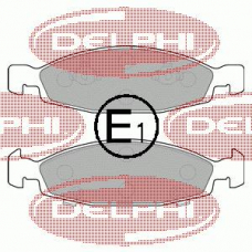 LP1557 DELPHI Комплект тормозных колодок, дисковый тормоз