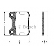 0 986 TB2 084 BOSCH Комплект тормозных колодок, дисковый тормоз