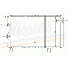 63552 NISSENS Радиатор, охлаждение двигателя